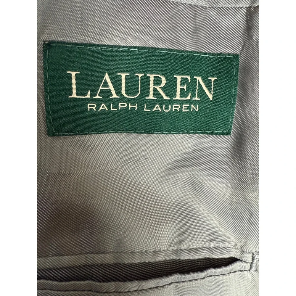 Lauren Ralph Lauren Wool Blazer Jacket Men's 42L Gray Sport Coat Made in‎ Canada